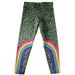 Rainbow Green Glitter Leggings