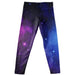 Space Purple Blue And Black Leggings