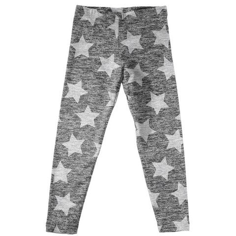 Stars Print Gray Leggings