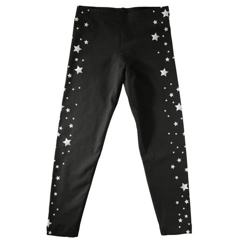 Stars Black Leggings