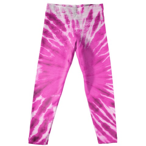 Tie Dye Print Pink Leggings