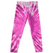 Tie Dye Print Pink Leggings