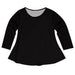 Black Solid Long Sleeve Laurie Top