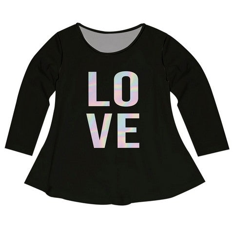 Love Black Long Sleeve Laurie Top