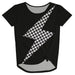 Thunder Black Short Sleeve Knot Top