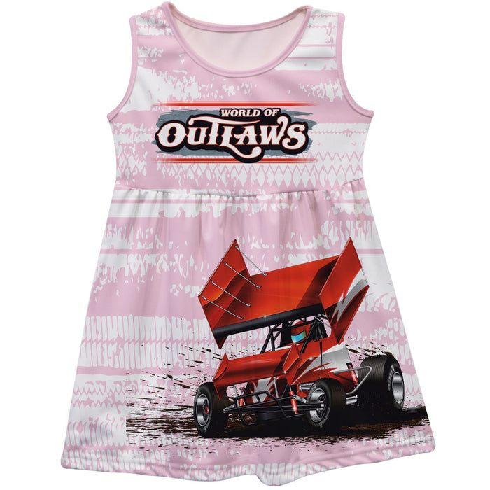 WOO Officially Licensed by Vive La Fete Tracks Pink Tank Dress - Vive La Fête - Online Apparel Store