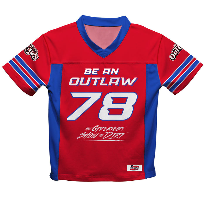 WOO Officially Licensed by Vive La Fete Nitro Power 51 Red & Royal Football Jersey - Vive La Fête - Online Apparel Store