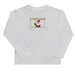 Santa Claus Smocked Boys Tee Shirt Long Sleeve