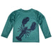 Lobster Green Fleece Sweatshirt With Side Vents