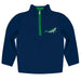 Whale Navy And Green Long Sleeve Quarter Zip