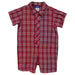Red Plaid Boys Romper - Vive La Fête - Online Apparel Store