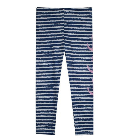 Anchor Stripes Navy And White Leggings