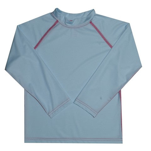 Light Blue Long Sleeve Rash Guard