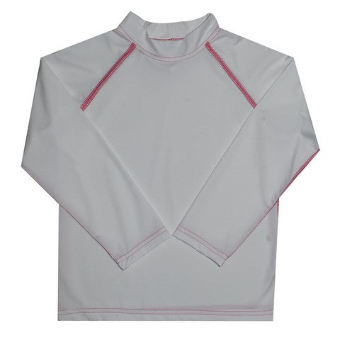 White Long Sleeve Rash Guard