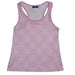 Anchor Print Pink Girls Tank Top