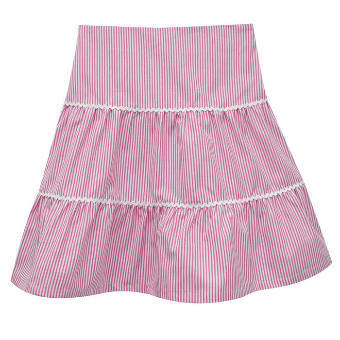 Hot Pink Stripe Peasant Skirt
