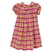 Pink and Orange Plaid Short Sleeve Float Dress