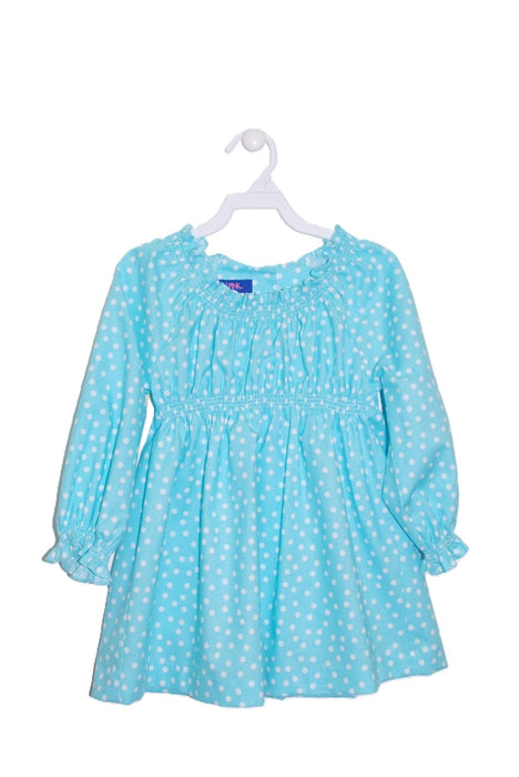 Aqua with White Dots Blouse