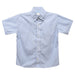Lt Blue and White Stripe With Shamrock Button Down Shirt SS