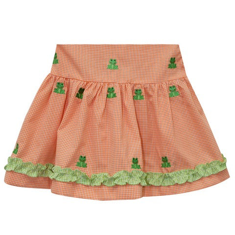 Frog Embroidery Skirt