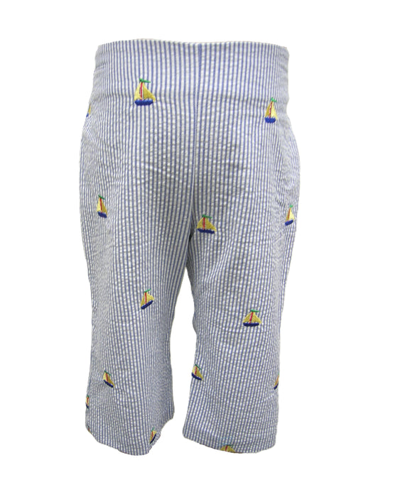 Sailboat, Navy St. Capri Pant