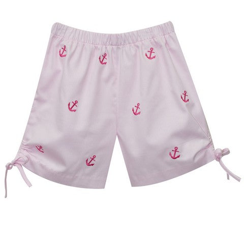 Anchor Embroidery Girls Short