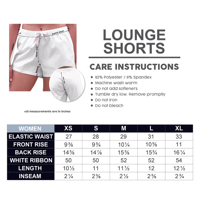 Louisiana at Lafayette Cajuns Repeat Print Hand Sketched Vive La Fete Impressions Artwork Womens Red (Vermilion) Lounge shorts - Vive La Fête - Online Apparel Store