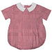 Red Medium Check Boys Bubble