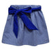 Royal Gingham Skirt with Sash