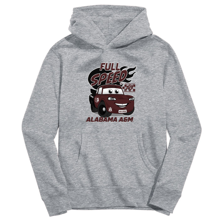 Alabama A&M Bulldogs Full Speed Heather Grey Cotton Youth Hoodie