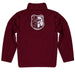 Alabama A&M Bulldogs Vive La Fete Game Day Solid Maroon Quarter Zip Pullover Sleeves - Vive La Fête - Online Apparel Store