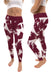 Alabama A&M Bulldogs Vive La Fete Paint Brush Logo on Waist Women Maroon Yoga Leggings - Vive La Fête - Online Apparel Store