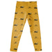 Alabama State Hornets Vive La Fete Girls Game Day All Over Two Logos Elastic Waist Classic Play Gold Leggings Tights - Vive La Fête - Online Apparel Store