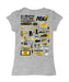 Alabama State Hornets Hand Sketched Vive La Fete Impressions Artwork Grey Girls Cotton Short Sleeve Tee - Vive La Fête - Online Apparel Store