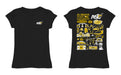 Alabama State Hornets Hand Sketched Vive La Fete Impressions Artwork Black Girls Cotton Short Sleeve Tee - Vive La Fête - Online Apparel Store