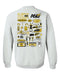 Alabama State Hornets Hand Sketched Artwork Black Crewneck Sweatshirt for Women - Vive La Fête - Online Apparel Store