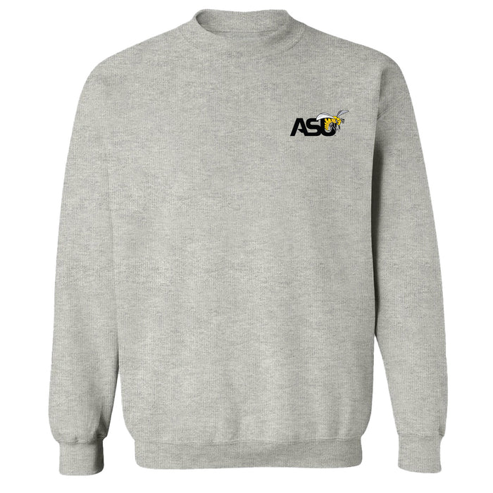 Alabama State Hornets Hand Sketched Vive La Fete Impressions Artwork Gray Crew Neck Sweatshirt for Women