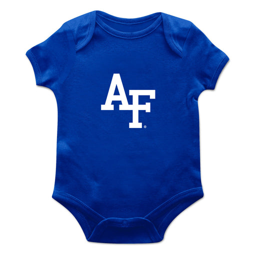 US Airforce Falcons Cotton Short Sleeve Bodysuit Royal