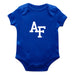 US Airforce Falcons Cotton Short Sleeve Bodysuit Royal