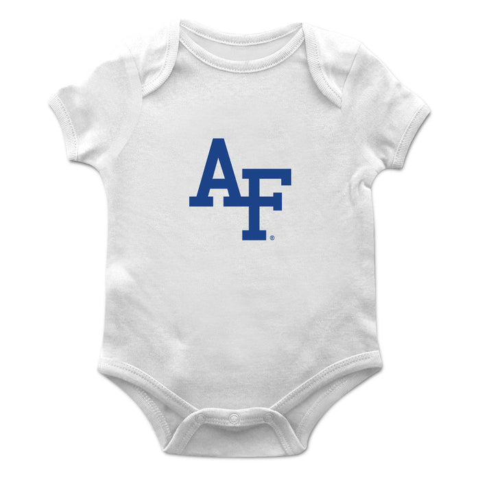 US Airforce Falcons Cotton Short Sleeve Bodysuit White