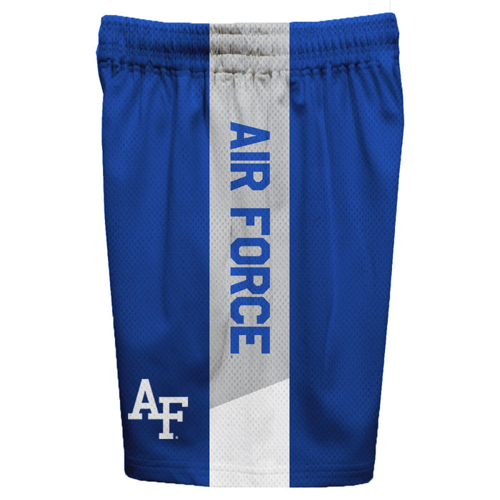 Air Force Falcons Vive La Fete Game Day Blue Stripes Boys Solid Gray Athletic Mesh Short - Vive La Fête - Online Apparel Store