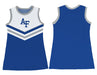US Airforce Falcons Sleeveless Cheerleader A Line Dress White and Royal - Vive La Fête - Online Apparel Store