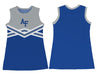 US Airforce Falcons Sleeveless Cheerleader A Line Dress Gray and Royal - Vive La Fête - Online Apparel Store