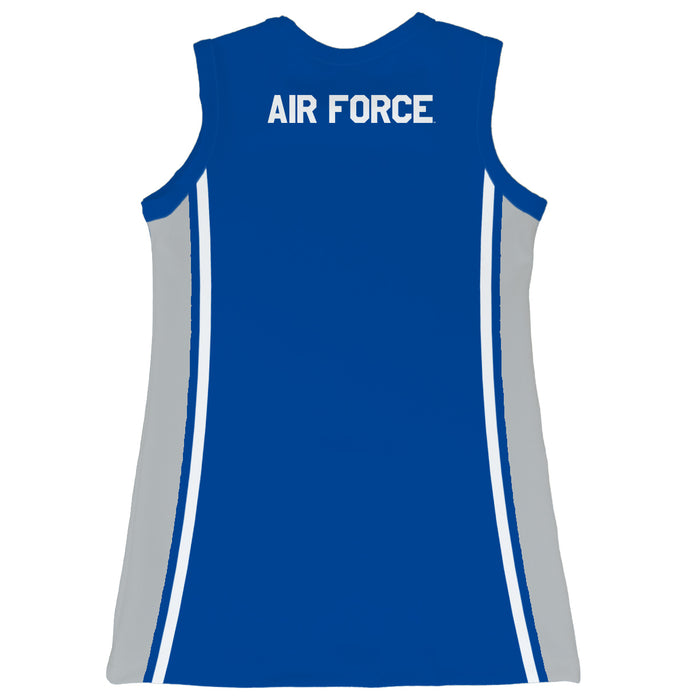 US Airforce Falcons Sleeveless Cheerleader A Line Dress Royal - Vive La Fête - Online Apparel Store