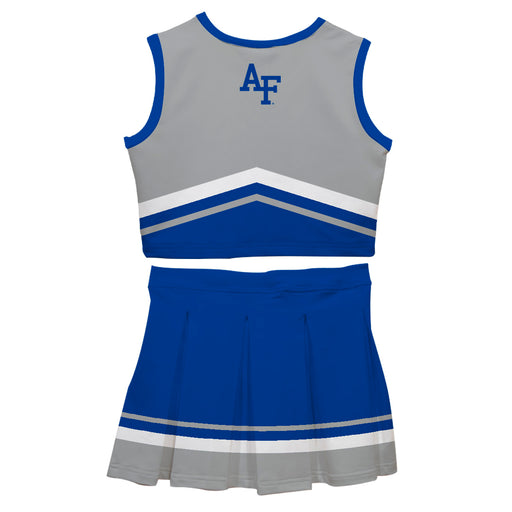 US Airforce Falcons Vive La Fete Game Day Gray and Royal Sleeveless Chearleader Set - Vive La Fête - Online Apparel Store