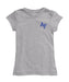 US Airforce Falcons Hand Sketched Vive La Fete Impressions Artwork Grey Girls Cotton Short Sleeve Tee