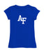 US Airforce Falcons Girl´s Fitted Cotton T-shirt Royal