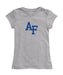 US Airforce Falcons Girl´s Fitted Cotton T-shirt Grey
