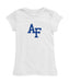 US Airforce Falcons Girl´s Fitted Cotton T-shirt White