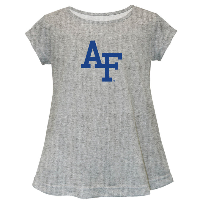 US Airforce Falcons Short Sleeve Youth Cotton Top Grey